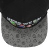 Super Mario Bros Here We Go Boy's Black Snapback Hat - 4 of 4