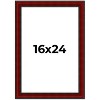 PosterPalooza | Weathered Red Picture Frame - UV Acrylic, Foam Board Backing, Hanging Hardware - 2 of 4