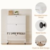 ORRD Narrow Shoe Storage Cabinet with 3 Flip Drawers, Slim Freestanding Shoe Rack for Entryway - 3 of 4
