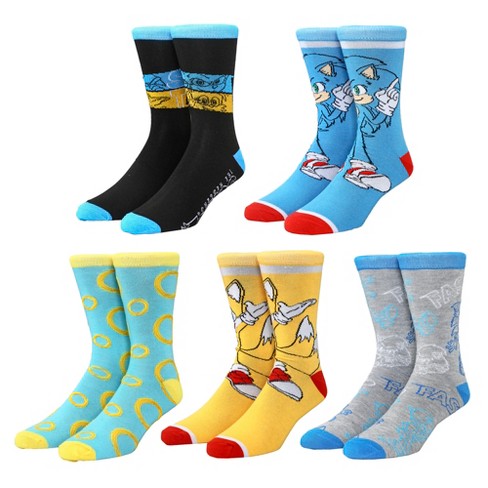 Sonic The Hedgehog 360 Casual Character Crew Socks For Men : Target