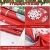 Aoibox 4 Pack Christmas Door Cover Decorations 71 x 35 Inch Merry Christmas Gift Box Banner for Indoor Outdoor Party Photo Backdrop - 3 of 4