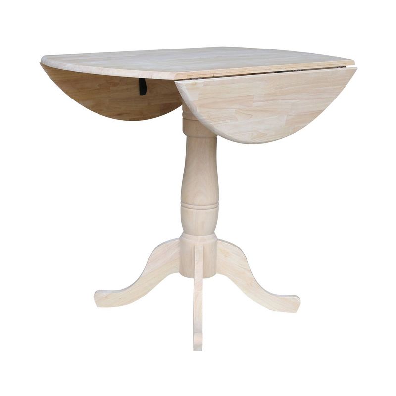 Timothy Round Drop Leaf Table - Unfinished - International Concepts, 4 of 8
