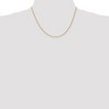 Black Bow Jewelry 1.85mm 10k Yellow Gold D/C Quadruple Rope Chain Necklace - 2 of 4