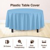 Crown Display Disposable Plastic Tablecloth 84 Inch Round- 6 Pack - image 4 of 4