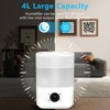 HONGGE 4L Cool Mist Humidifier with App Control, 7-Color LED, Ultra Quiet Operation, and Easy Top Fill Design - 2 of 4