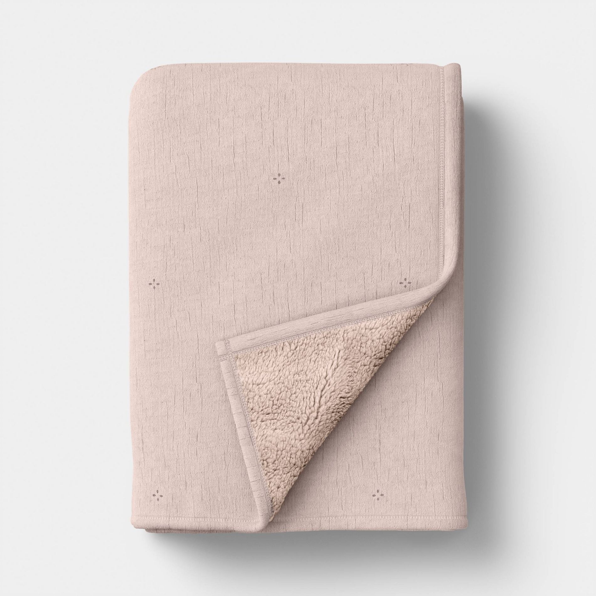 Gauze Throw with Cozy Reverse Pink - Threshold™