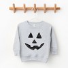 The Juniper Shop Watercolor Jack-O-Lantern Face Toddler Graphic Sweatshirt - 2 of 3