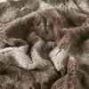 Sapphtopaz Oversized Faux Fur Throw Blanket, 60" x 70" Reversible Faux Mink Luxury Decorative Blanket, Throw Blanket for Couch, Fleece Blankets - 2 of 4