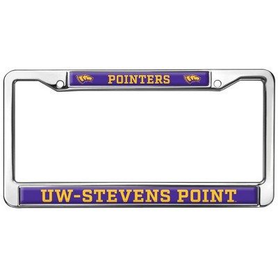 Wisconsin-Stevens Point Pointers Full Size Standard License Plate Metal Frame