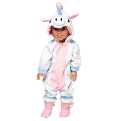 I'M A GIRLY Unicorn Pajamas Outfit for 18" Fashion Doll