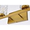 Elegant Lighting Cassie 4 lights bath sconce in brass with clear shade - 4 of 4