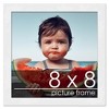 PosterPalooza | Square Classic Modern White Picture Frame - UV Acrylic, Foam Board Backing, Hanging Hardware - 2 of 4