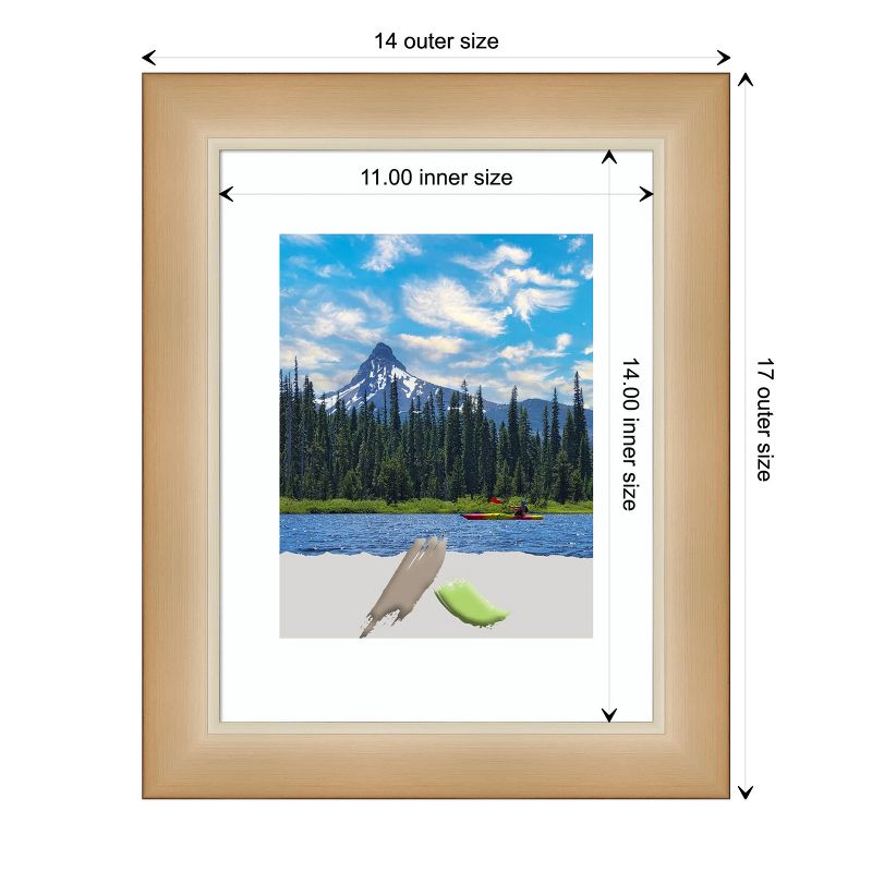 Amanti Art Eva Ombre Gold Narrow Picture Frame, 4 of 11
