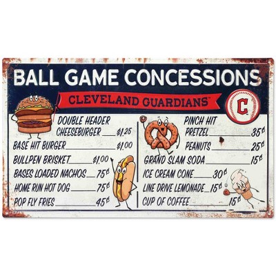 MLB Cleveland Guardians Baseball Wood Sign Panel