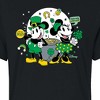 Women's - Disney - Mickey And Minnie Pot Of Gold Cropped Graphic T-Shirt - 2 of 4