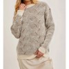 Women's Geo Crew Neck Knit Sweater - BluIvy - 4 of 4