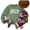 Simply Sage Market Women's Graphic Sweatshirt Jolly Varsity Thick Outline - 3 of 4