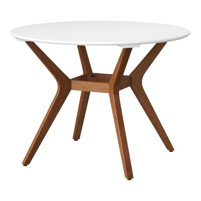 42" Emmond Mid-Century Modern Round Dining Table Natural/White - Project 62™