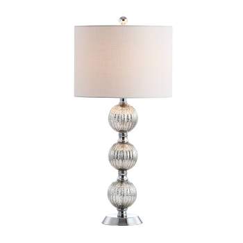 30.5" Glass/Metal Silvered Orbs Table Lamp (Includes LED Light Bulb) - Jonathan Y