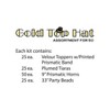 Beistle New Year Gold Top Hat Asst for 50 Gold - 2 of 2