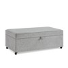 CAVINAS Modern Comfort Sofa Ottoman Bench with Internal Storage & Wheels,Upholstered Storage Bench for Bedroom,Living Room - 2 of 4