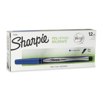 Sharpie Felt Pens Fine Point Blue Ink Dozen (1742664) 741188