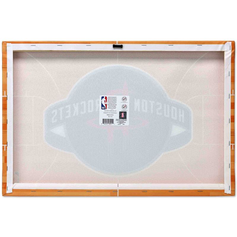 NBA Houston Rockets Court Canvas Wall Sign, 3 of 5
