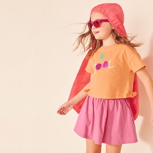 Lands' End Kids Short Sleeve Side Tie Graphic Tee - 1 of 3