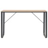 vidaXL Computer Desk Black and Oak 47.2"x23.6"x28.7" - 3 of 4