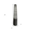 HomeRoots 39" Black And Gray Ombre Tapered Ceramic Floor Vase - 3 of 4