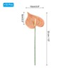 Unique Bargains Artificial Anthurium Lily Flowers for Home Decor 10 Pcs - 2 of 4