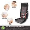 Snailax Heated Shiatsu Back Massager with Vibration - Neck & Shoulder Relief - 3 of 4