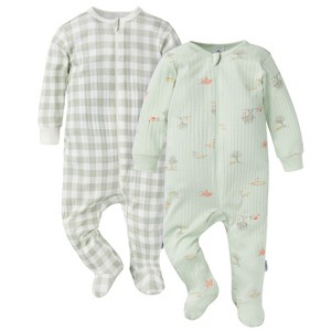 Gerber Baby Girls' 2-Pack Sleep 'N Plays - 1 of 4