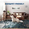Washable Modern Area Rugs 5x7 Non-Shedding Contemporary Floor Mat with Non-Slip Backing,Colorful Throw Rug for Bedroom,Living Room - 3 of 4