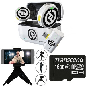 Hollyland LARK M2 DUO 2-Person Wireless Microphone System with USB-C Connector (2.4 GHz, Ivory White) Video Bundle - 1 of 4