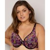 Curvy Couture Women's Full Figure Sheer Mesh Plunge T-shirt Bra - 2 of 4