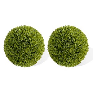 Garvee Artificial Plant Topiary Ball, Artificial Boxwood Balls, Indoor Outdoor - 1 of 4