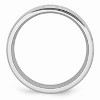 Black Bow Jewelry 8mm Cobalt Budded Cross Ridged Edge Comfort Fit Band - 2 of 4