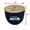 NFL Seattle Seahawks 3-Wick Script Circle Logo 16oz Ceramic Bowl Candle: Vanilla & Musk Scent - 3 of 3