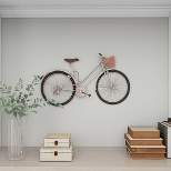 Metal Bike Wall Decor with Seat, Basket and Handles - Olivia & May