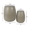 happimess Merida Modern Rustic Hammered Metal Drum Storage Side Table with Lid - 2 of 4