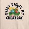 Women's - Hey Arnold! - Cheat Day Lightweight French Terry Wide Neck Long Sleeve Shirt - 2 of 4