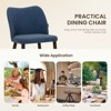 Set of 2 Modern Upholstered Dining Chairs with Padded Seat and Wood Legs, Fabric Side Chairs for Kitchen, Dining Room, or Café - 3 of 4