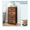 Dresser with 4 Drawers ,Fabric Storage Tower, Organizer Unit for Living Room, Hallway, Closets,Sturdy Steel Frame, Wooden Top - 3 of 4