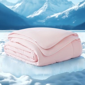 Cooling Blankets for Hot Sleepers Summer Blanket Cold and Lightweight Gift for Night Sweats Ice Cooled Breathable Comforter for Bed - 1 of 4