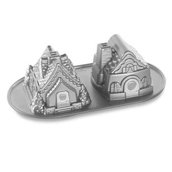 Nordic Ware Gingerbread House Duet Pan - Silver