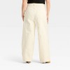 Women's Mid-Rise Relaxed Fit Wide Leg Distressed Jeans - Future Collective White - 2 of 4