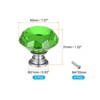 Unique Bargains DIY Furniture Cabinet Zinc Alloy Crystal Pull Knob 4 Pcs - 2 of 3
