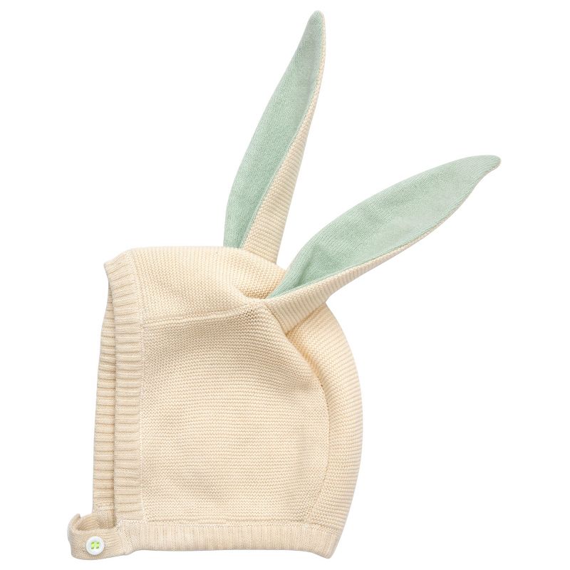 Meri Meri Mint Bunny Baby Bonnet (Pack of 1), 5 of 7