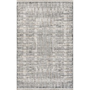 Nuloom Lili Striped 5x8 Indoor Area Rug for Living Room Bedroom Dining Room Kitchen, Grey/Ivory - 1 of 4